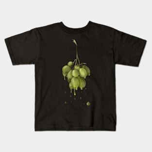 Melted Green Grapes Kids T-Shirt